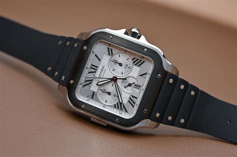 cartier santos de cartier automatic large reviews|cartier santos chronograph review.